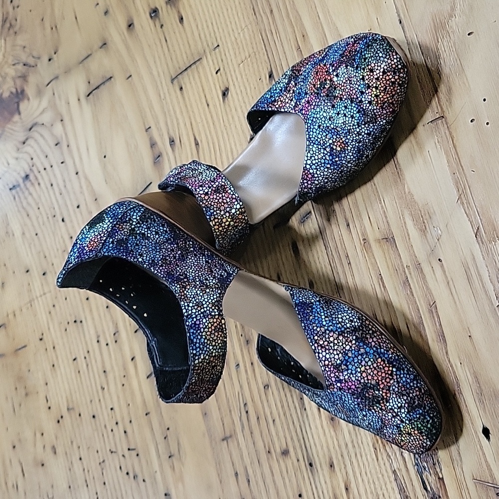 Rieker multi-colored Anti-stress Mirjam Mary-Jane leather shoes size 39